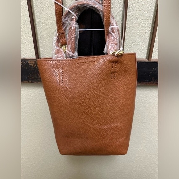 Steve Madden brown leather crossbody purse - Picture 3 of 5